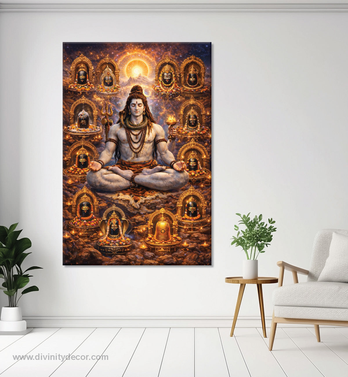 Lord Shiva Calm Meditation Wall Painting 21