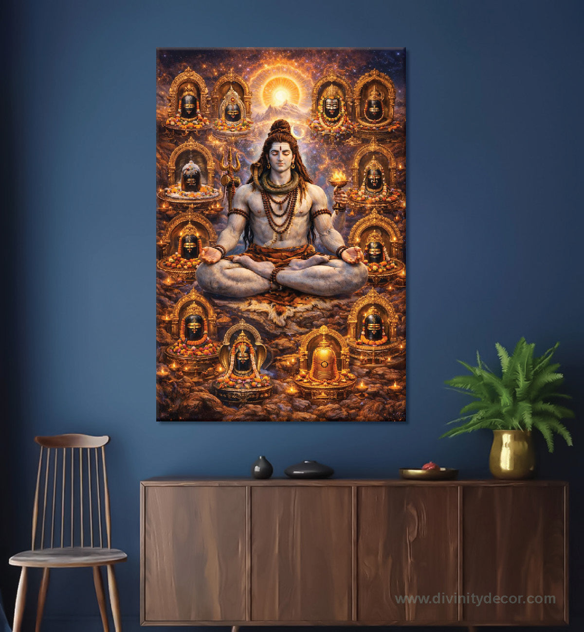 Lord Shiva Calm Meditation Wall Painting 21