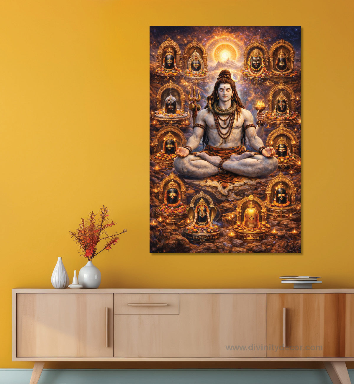 Lord Shiva Calm Meditation Wall Painting 21