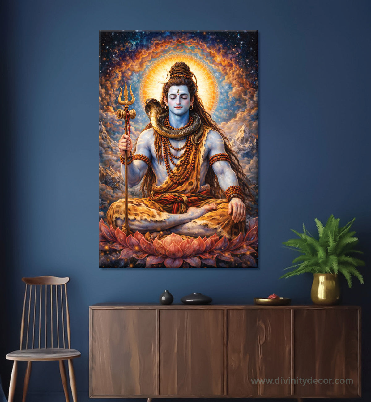 Mahakal Sacred Canvas Print for Living Room 22