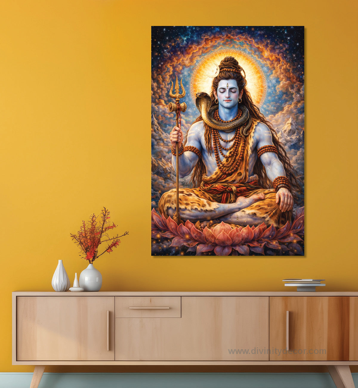 Mahakal Sacred Canvas Print for Living Room 22