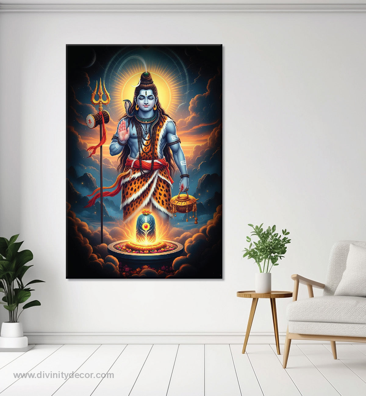 Lord Shiva Devotional Painting for Wall Decor 27