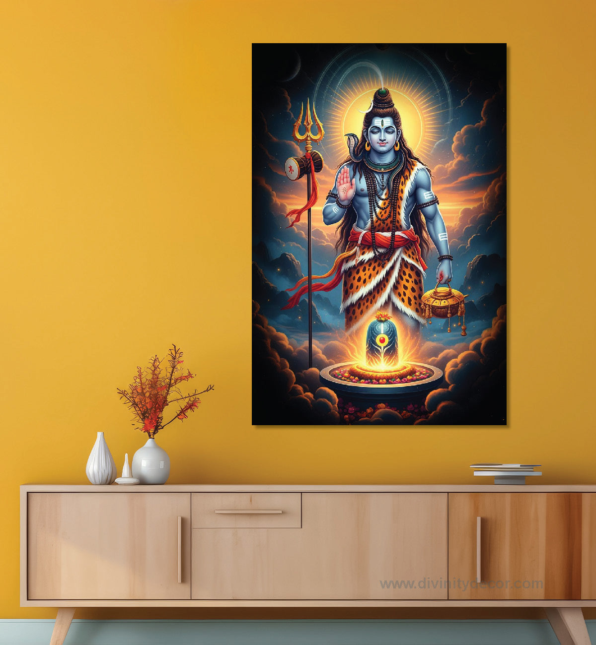 Lord Shiva Devotional Painting for Wall Decor 27