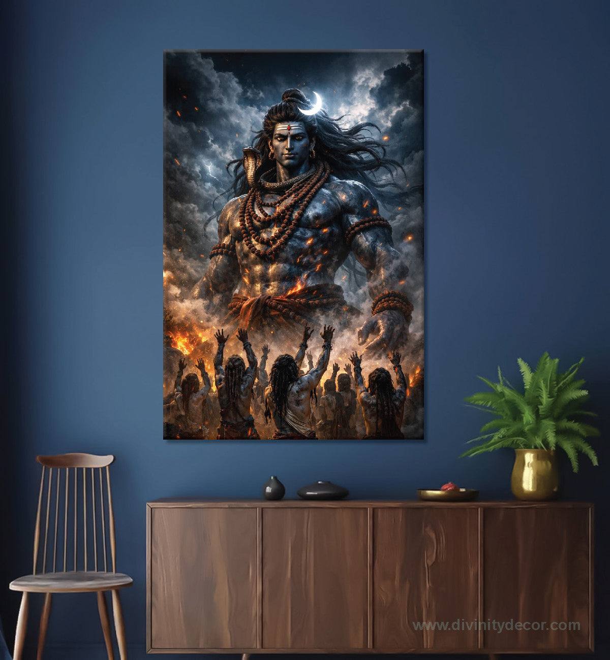 Lord Shiva Inspirational Wall Art Print 33