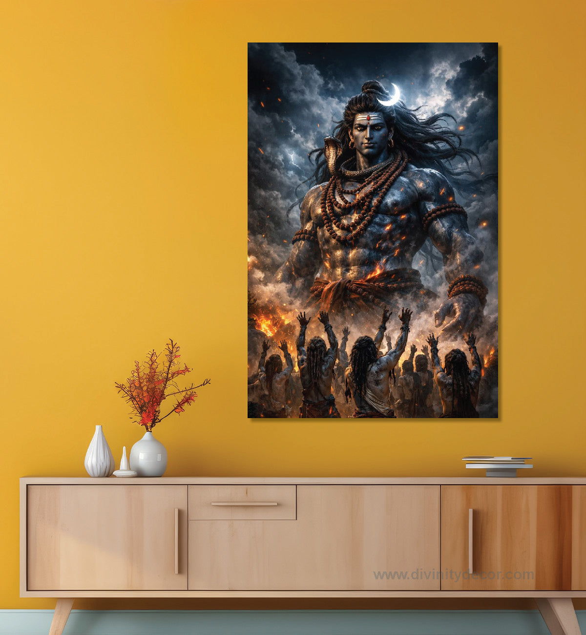 Lord Shiva Inspirational Wall Art Print 33