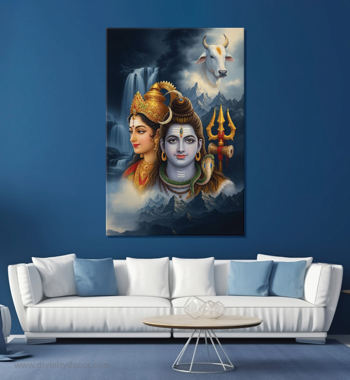 Lord Shiva Traditional Canvas Painting 36