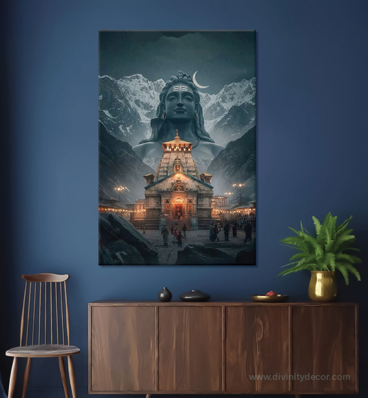 Bholenath Decorative Canvas Wall Frame 38