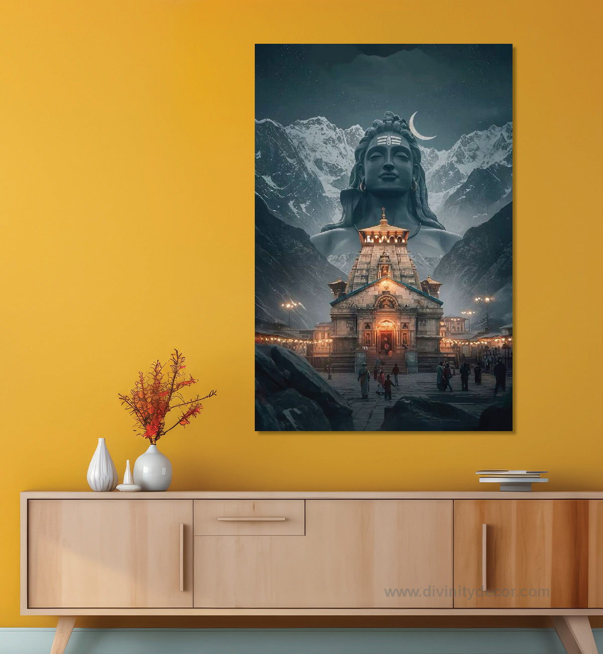 Bholenath Decorative Canvas Wall Frame 38
