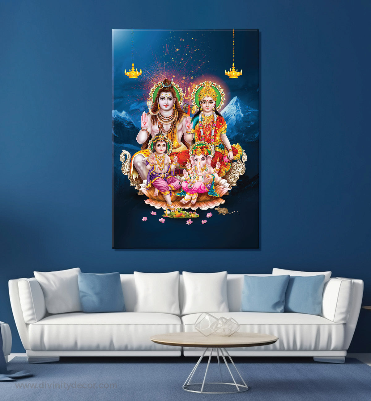 Mahakal Devotional Wall Art for Meditation Room 40