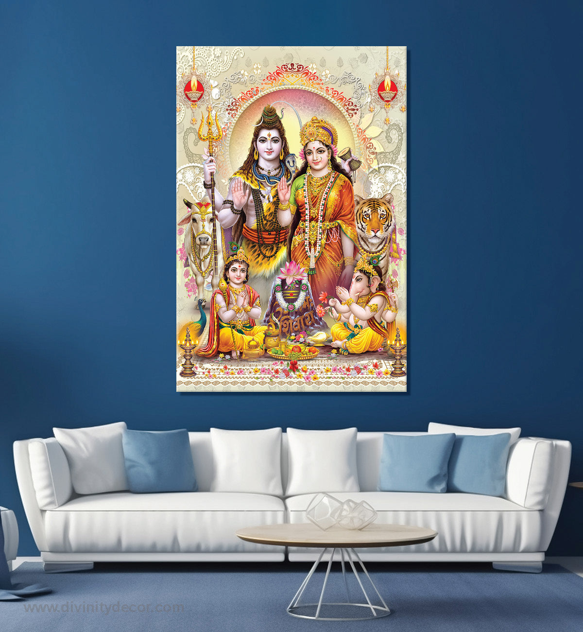 Shankar Ji Divine Interior Decor Canvas 41