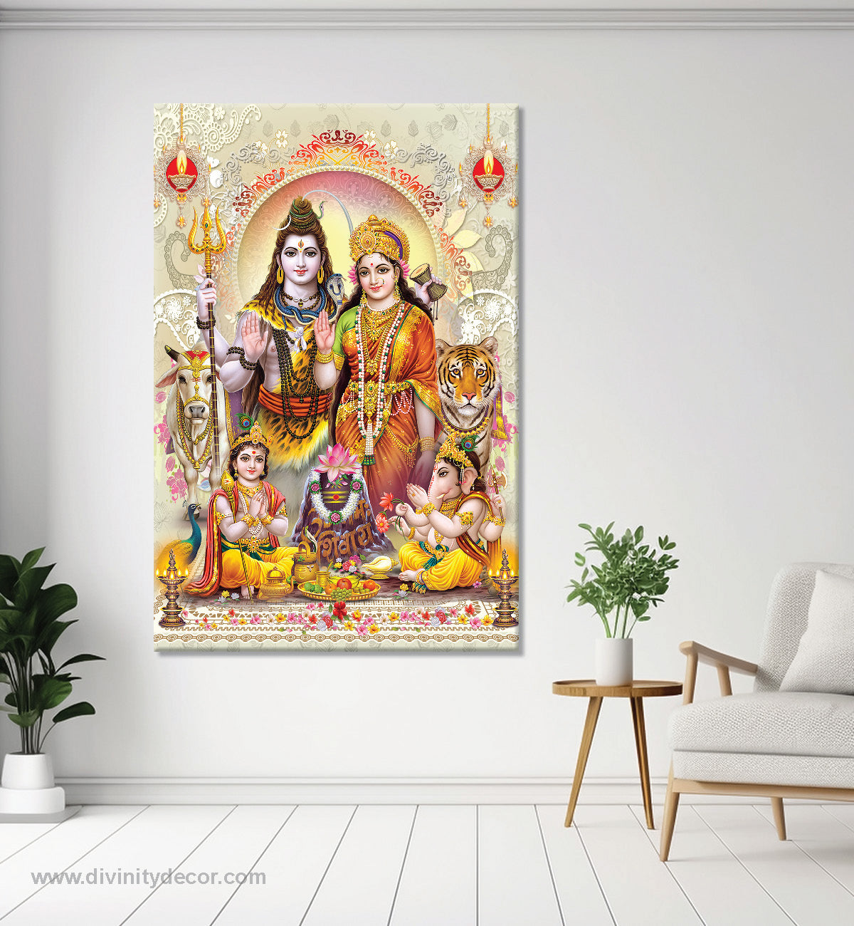 Shankar Ji Divine Interior Decor Canvas 41