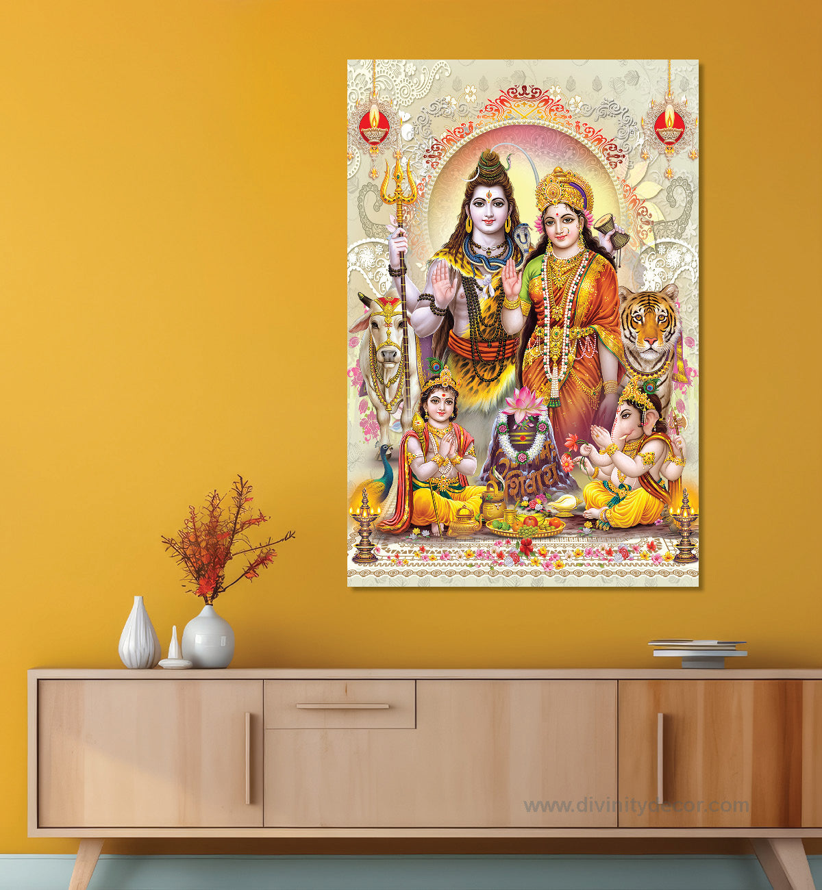 Shankar Ji Divine Interior Decor Canvas 41