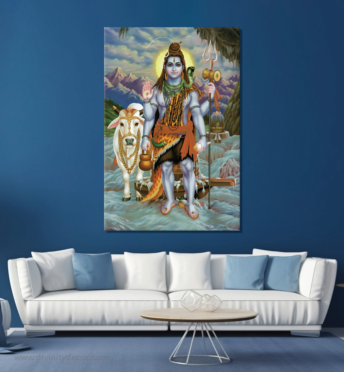 Lord Shiva High Quality Canvas Print 42