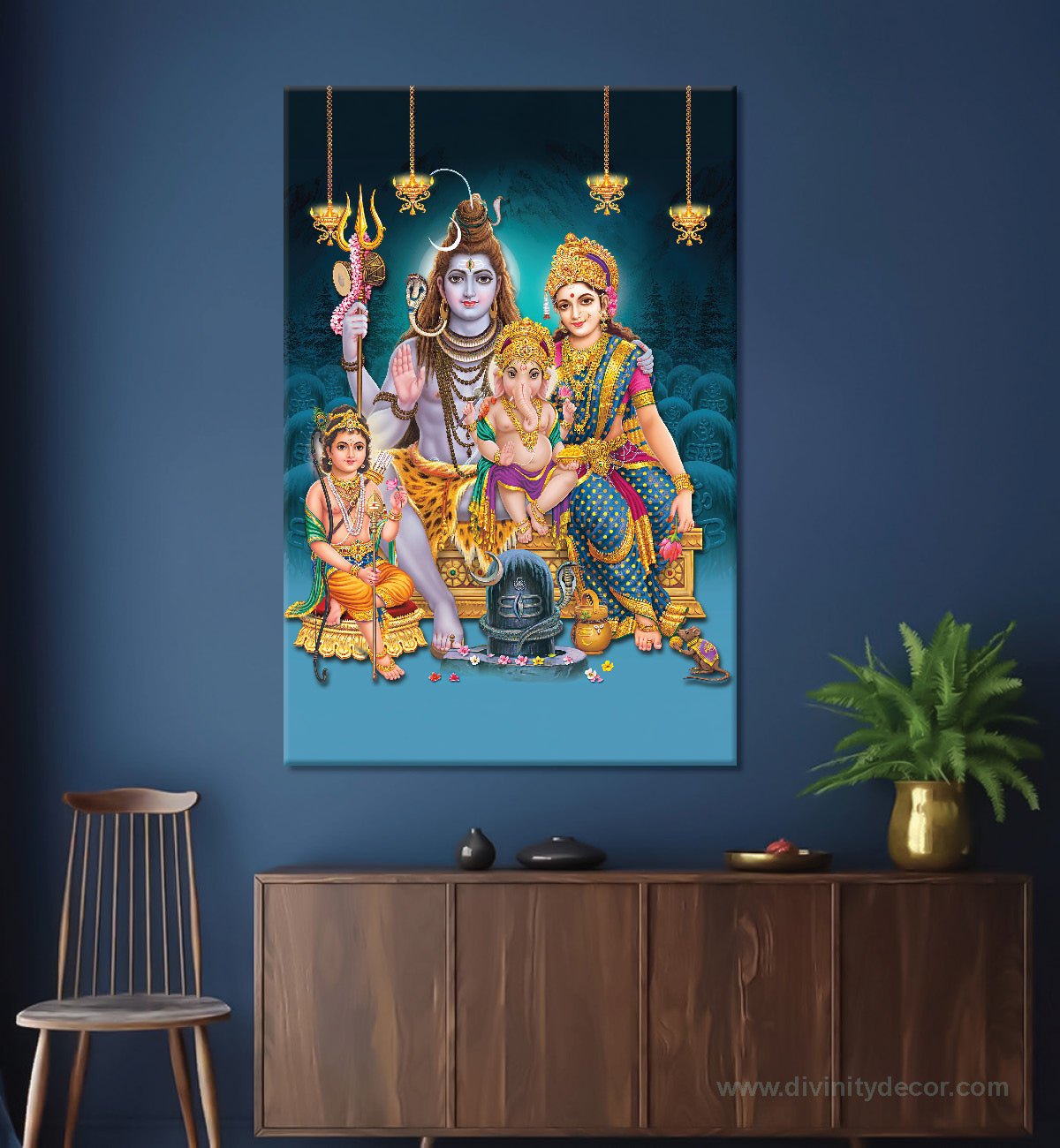 Bholenath Religious Canvas Artwork 44