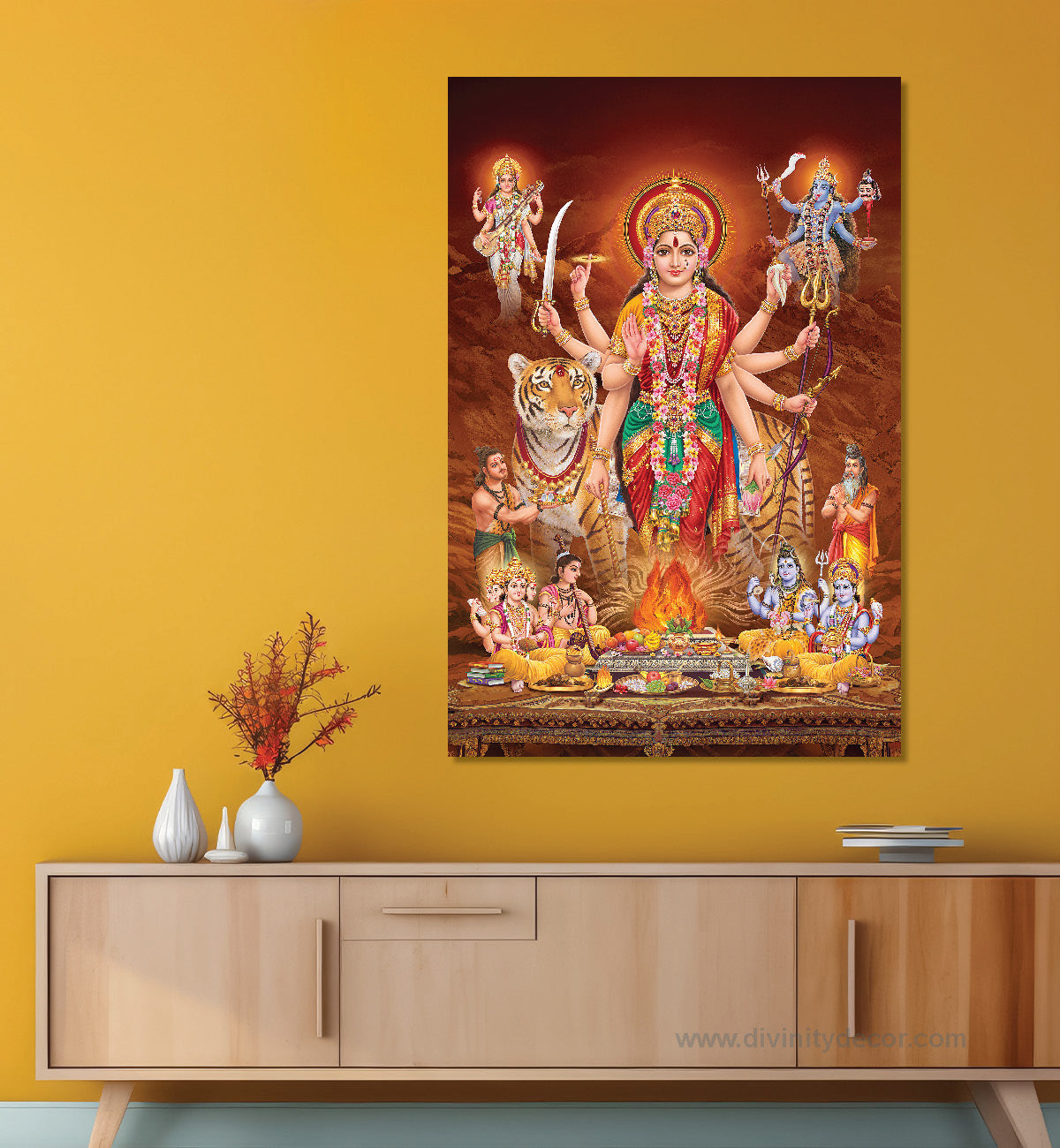 Maa Durga Spiritual Wall Art 2