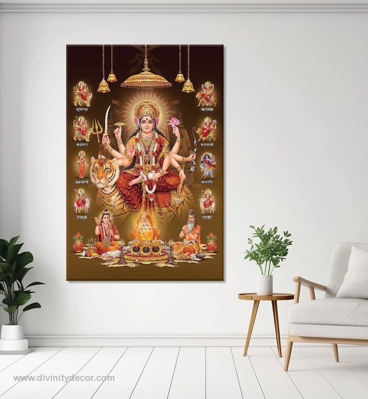 Maa Durga Premium Canvas Painting 3