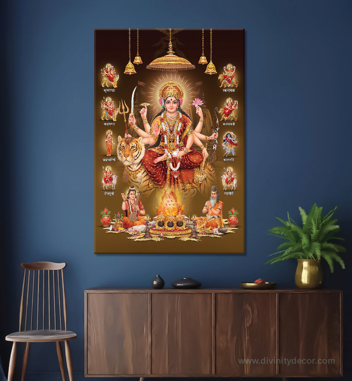 Maa Durga Premium Canvas Painting 3