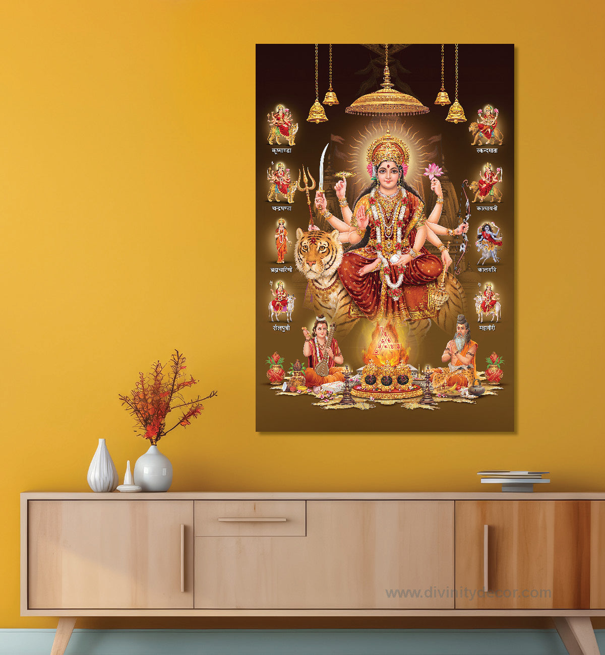 Maa Durga Premium Canvas Painting 3