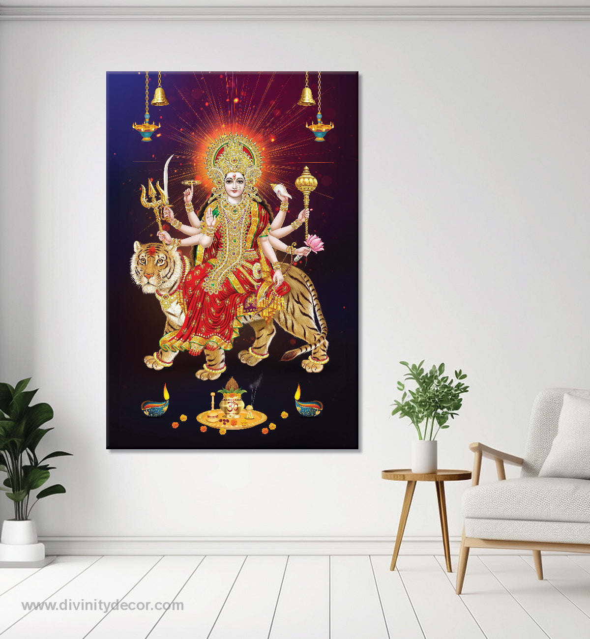 Maa Durga Devotional Wall Decor 4
