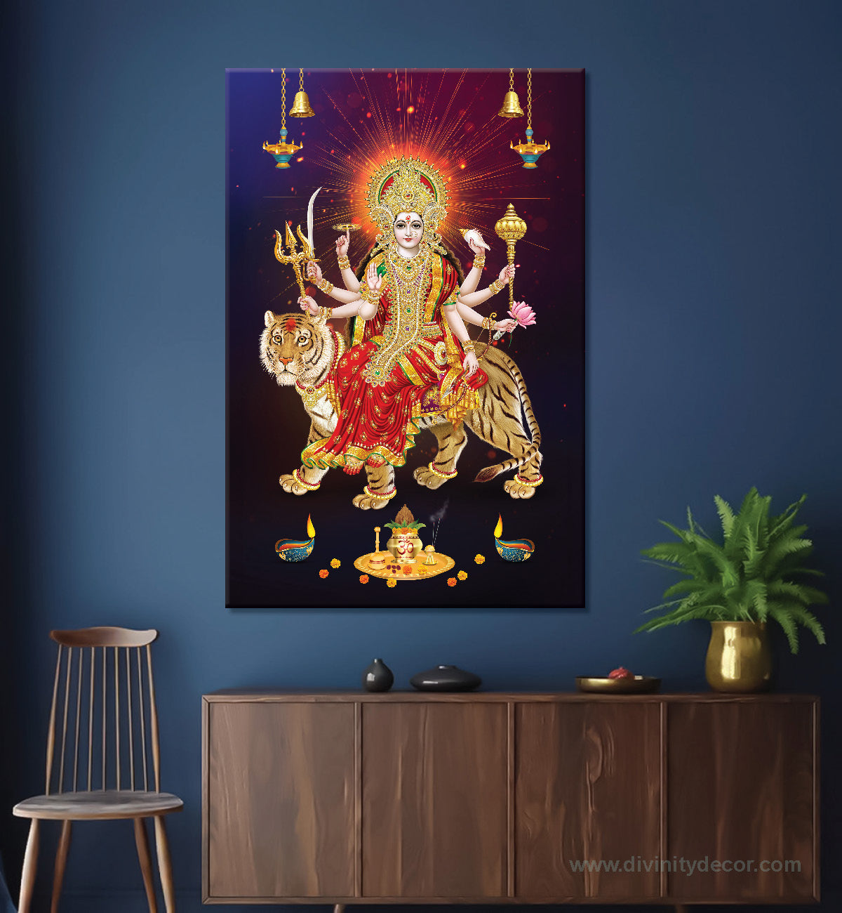 Maa Durga Devotional Wall Decor 4