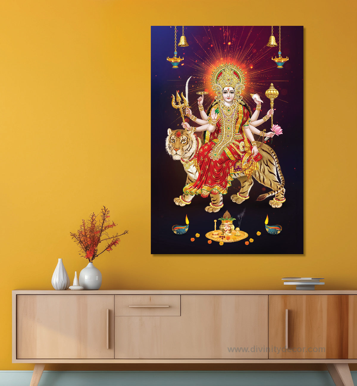 Maa Durga Devotional Wall Decor 4