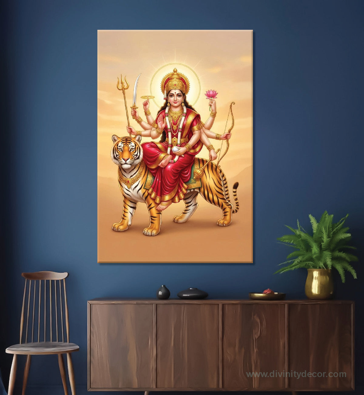 Maa Durga Devotional Wall Decor 4