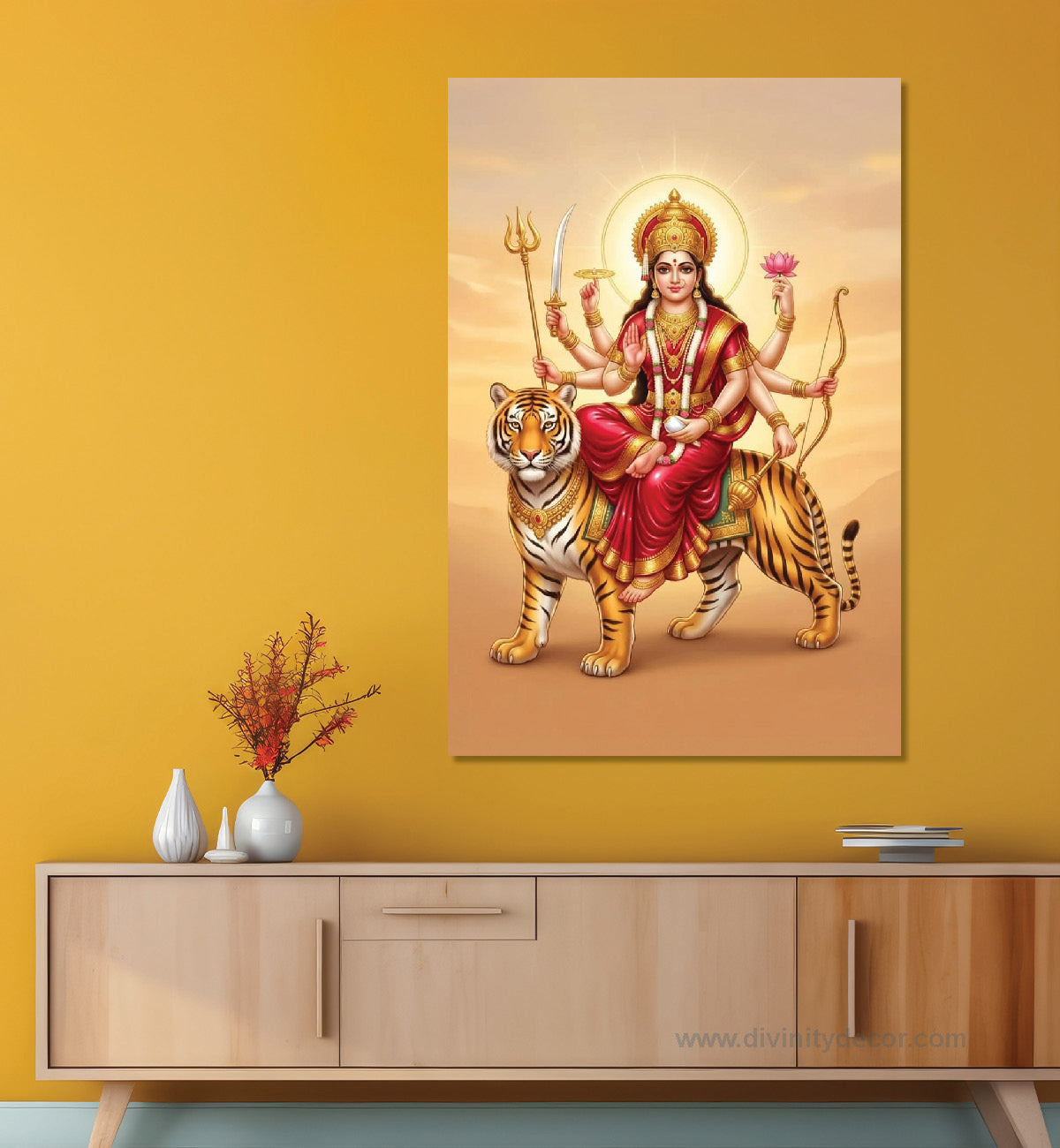 Maa Durga Devotional Wall Decor 4
