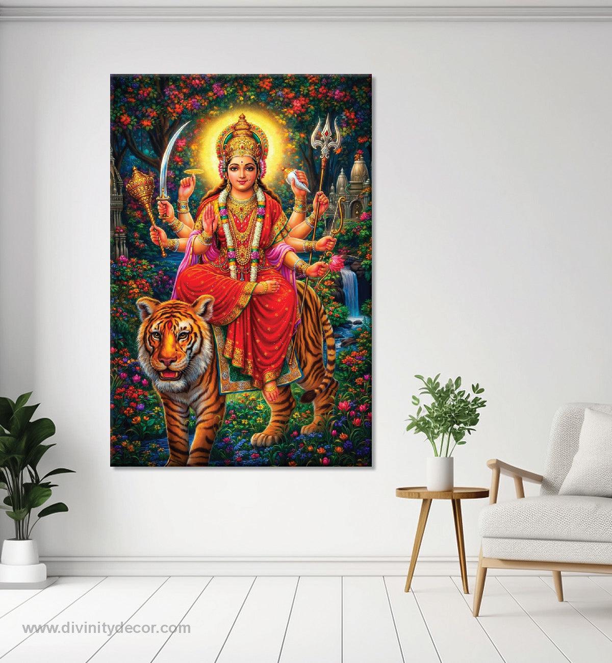 Maa Durga Sacred Wall Artwork 6