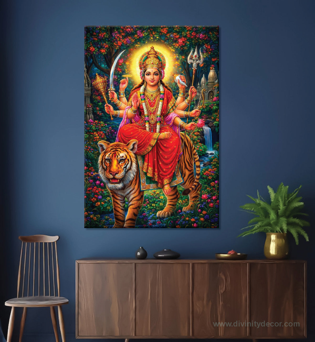 Maa Durga Sacred Wall Artwork 6
