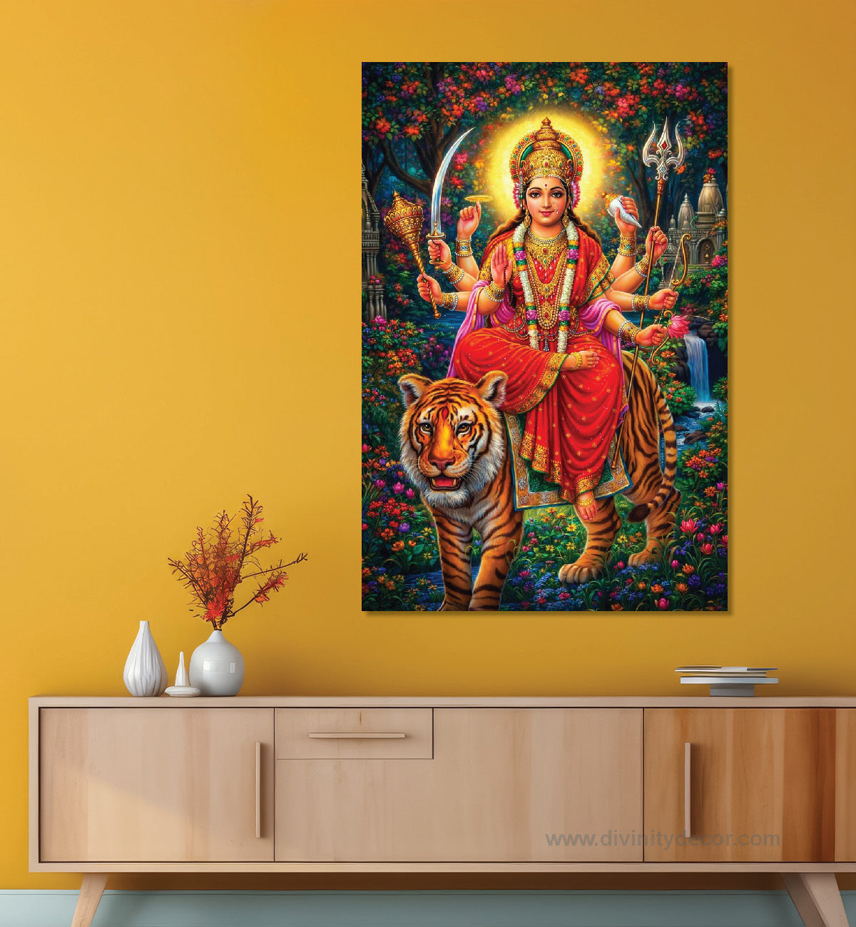 Maa Durga Sacred Wall Artwork 6