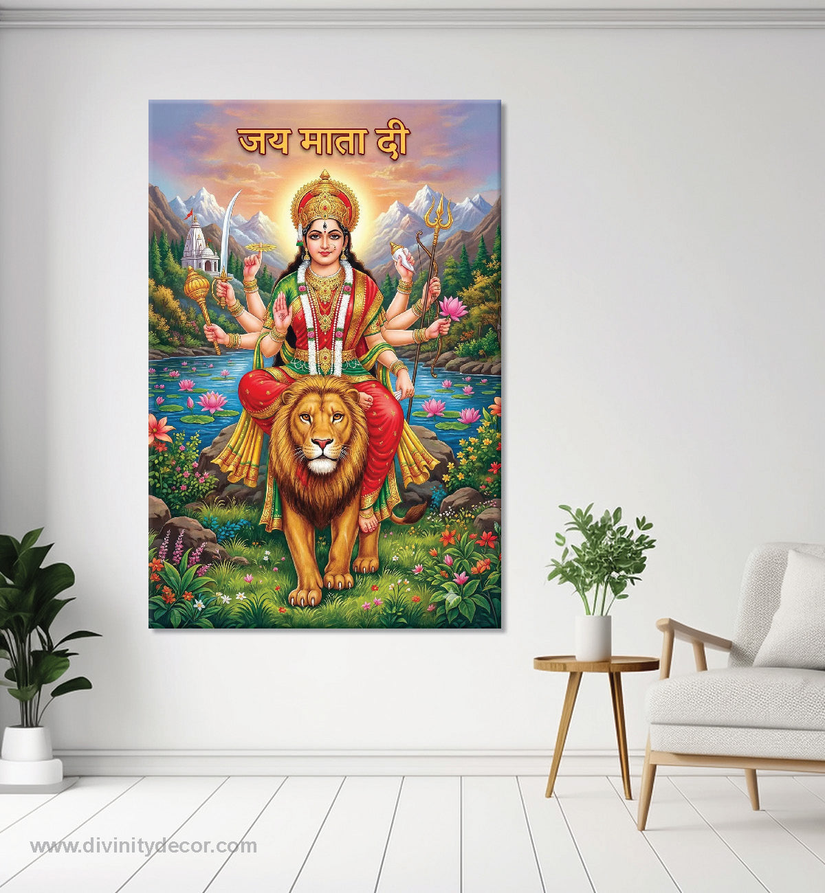 Maa Durga Religious Canvas Frame 7