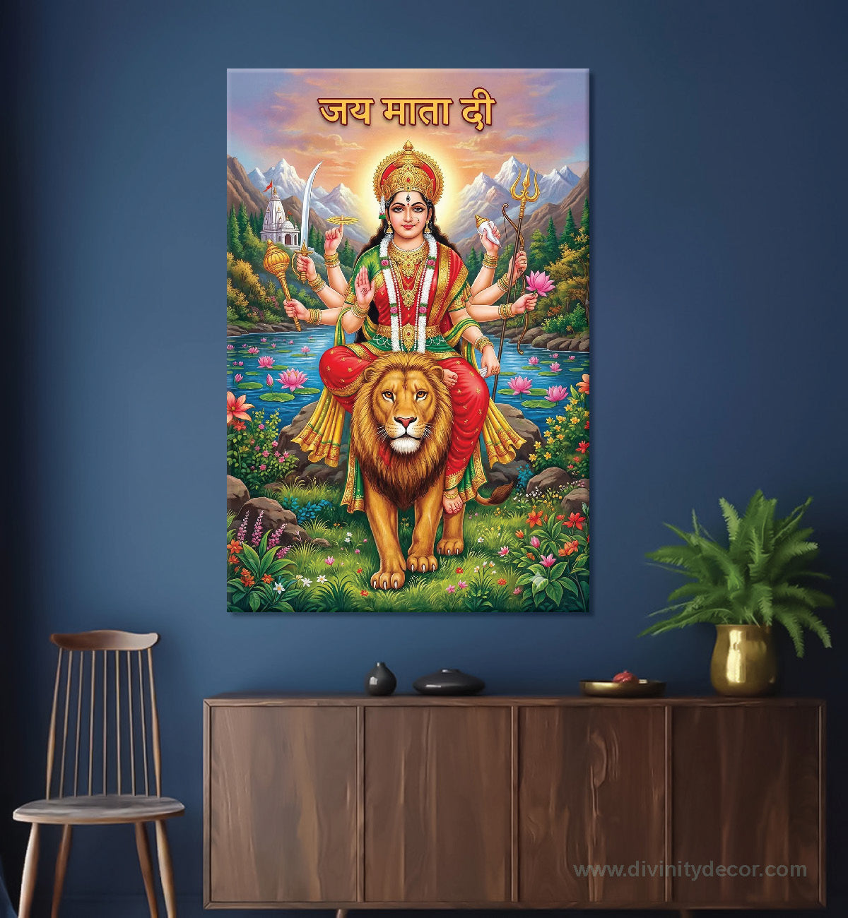 Maa Durga Religious Canvas Frame 7