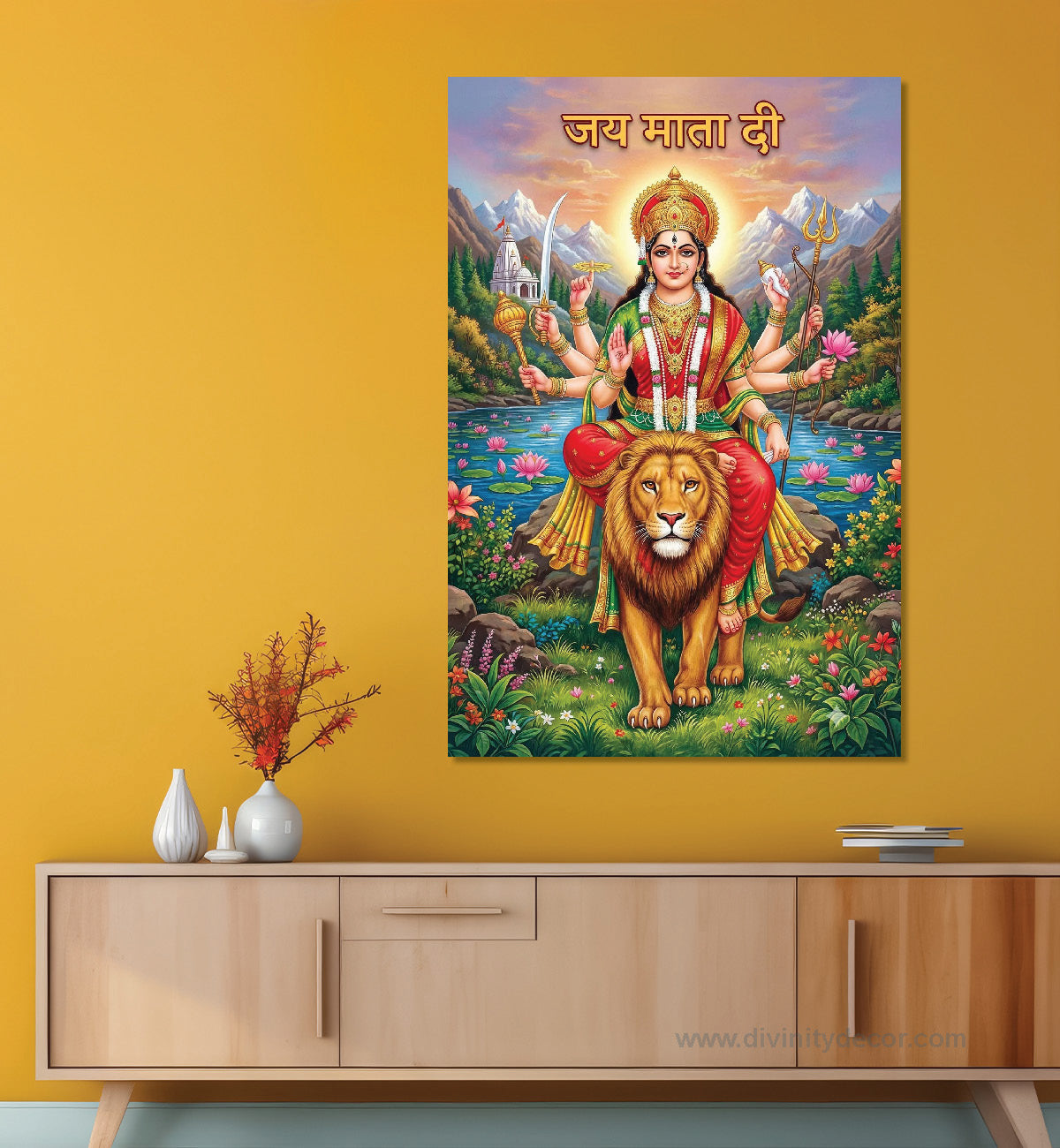 Maa Durga Religious Canvas Frame 7