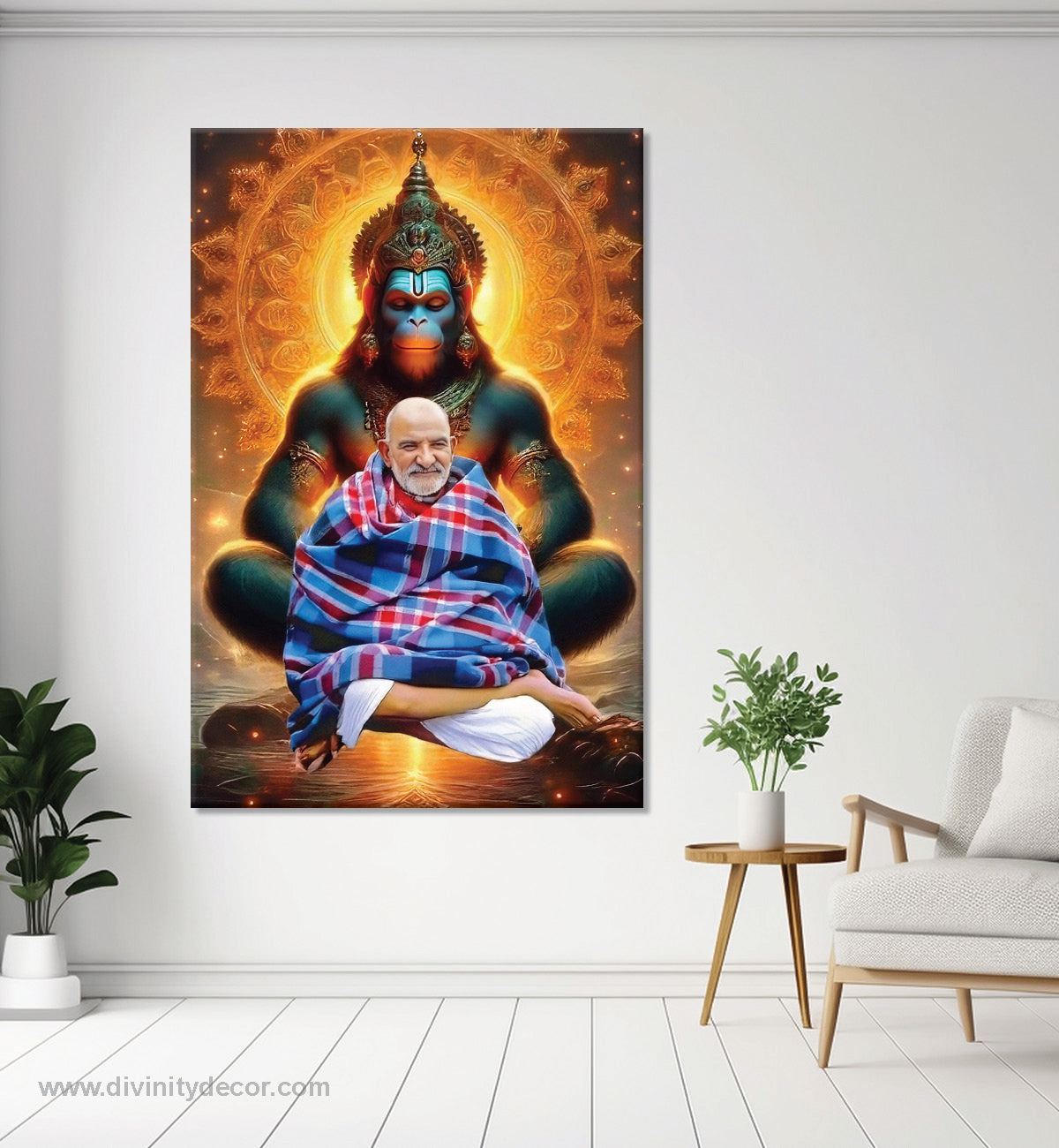 Neem Karoli Baba Premium Devotional Canvas Artwork 4