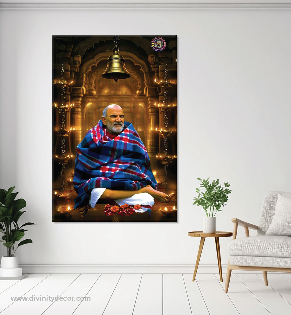Neem Karoli Baba HD Canvas Wall Decor for Living Room 5