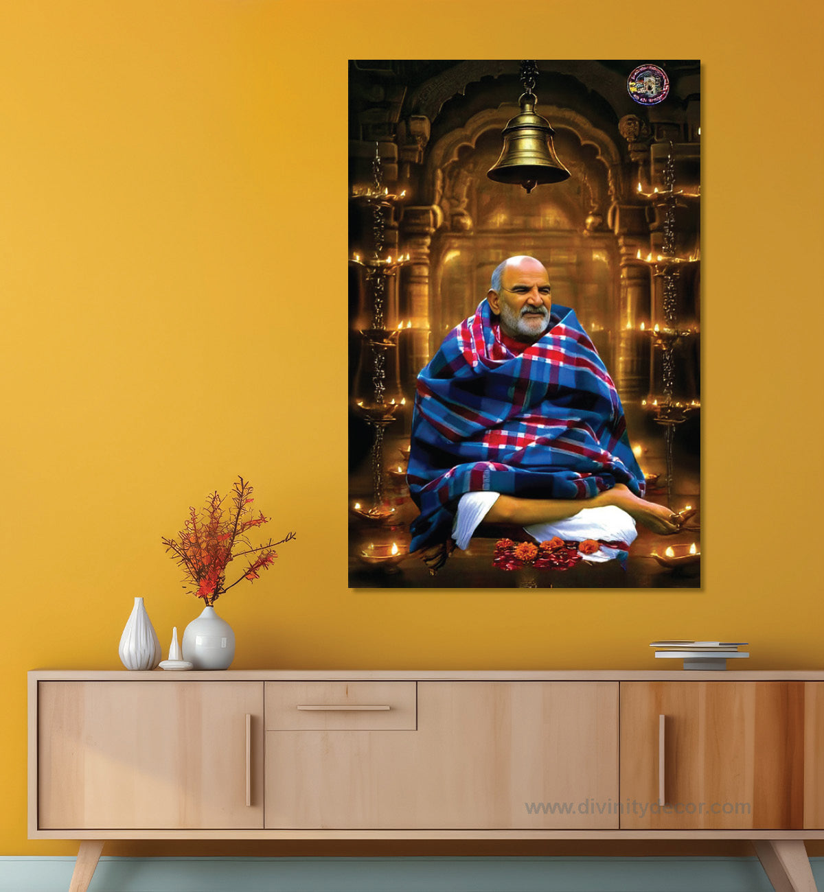 Neem Karoli Baba HD Canvas Wall Decor for Living Room 5