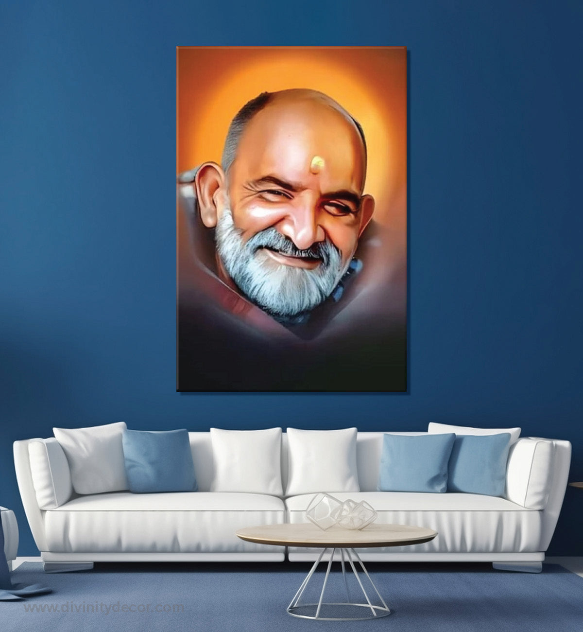 Neem Karoli Baba Blessings Wall Painting for Home 7