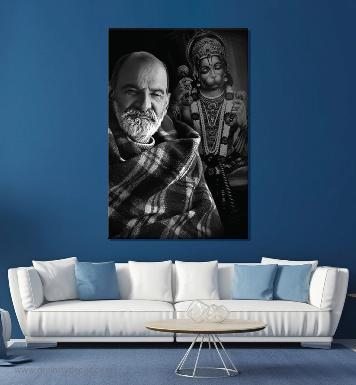 Neem Karoli Baba Meditation Canvas Print for Decor 8
