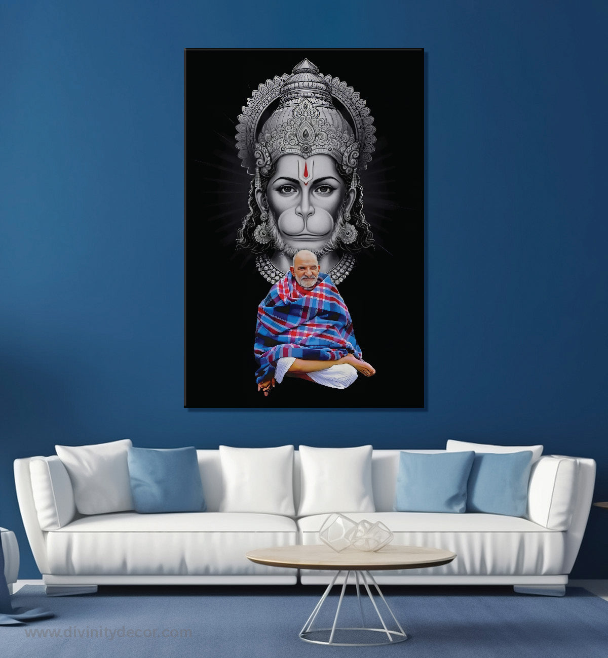 Neem Karoli Maharaj Religious Wall Art for Pooja Room 9