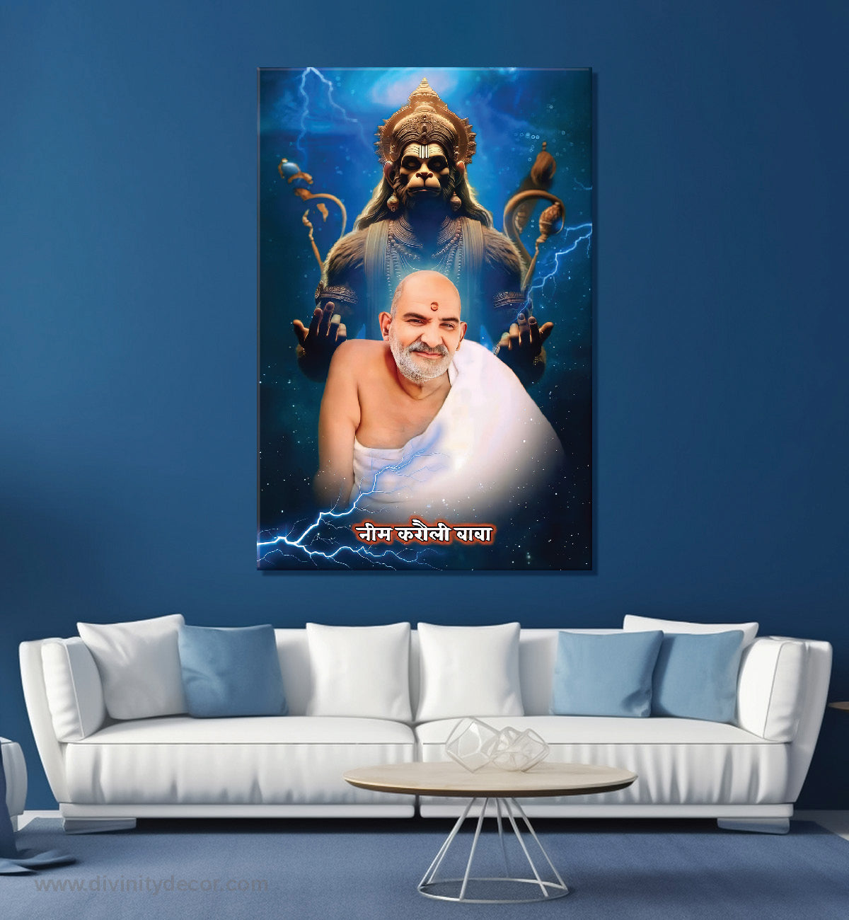 Neem Karoli Maharaj Premium Framed Canvas Artwork 12