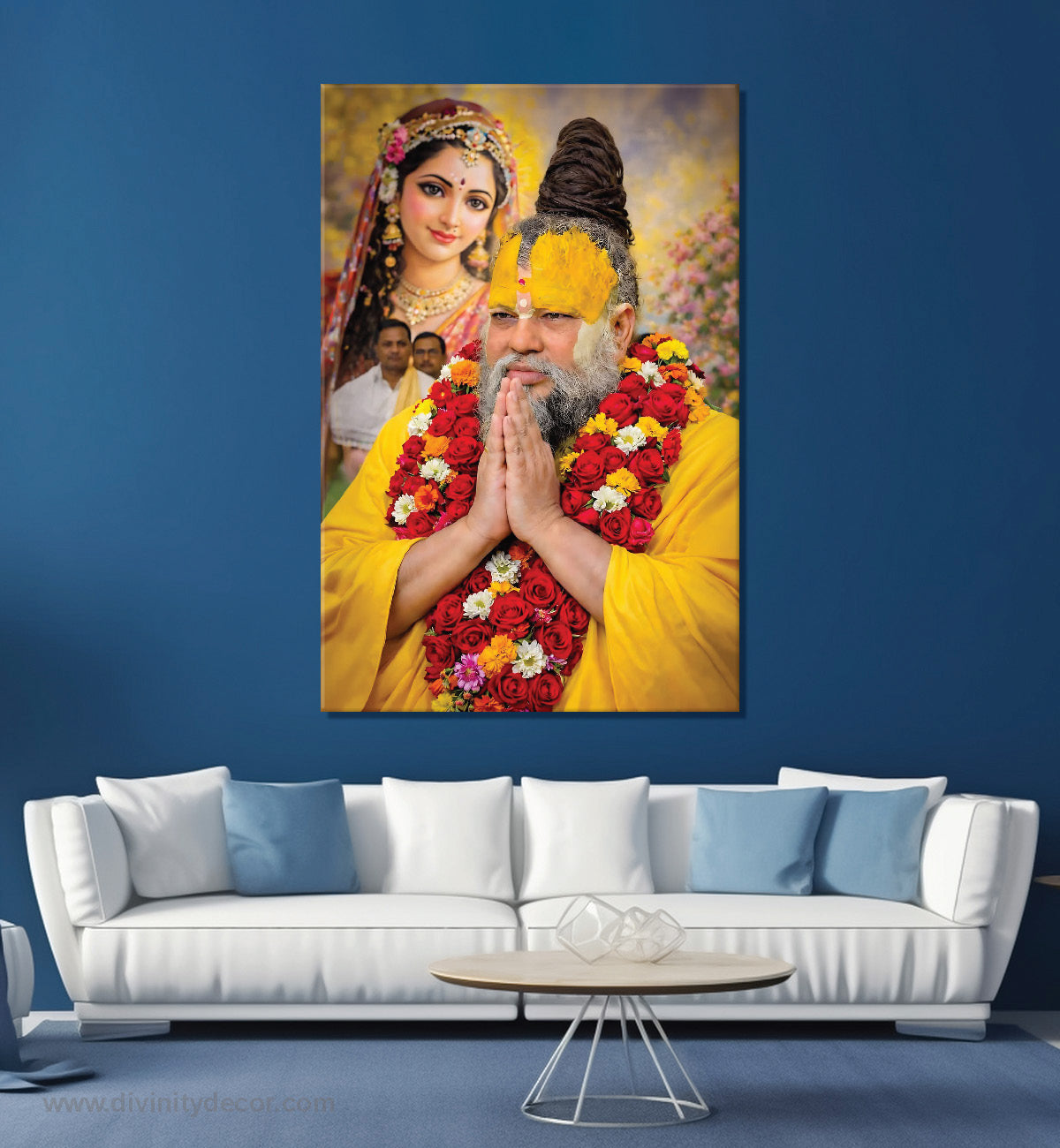 Premanand Maharaj Ji Devotional Canvas Artwork 4