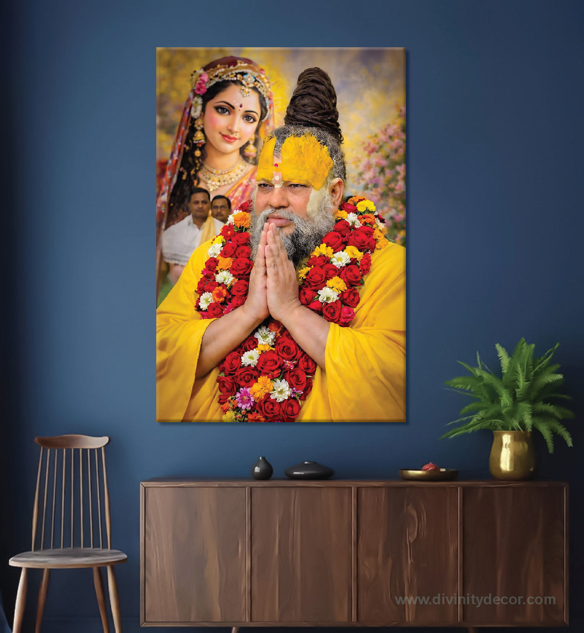 Premanand Maharaj Ji Devotional Canvas Artwork 4