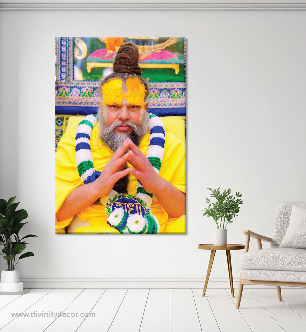 Premanand Ji Bhakti Canvas Print for Home 6