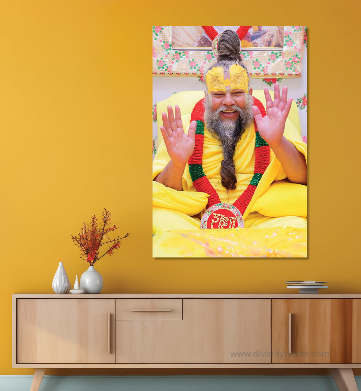 Shree Premanand Maharaj Ji Premium Wall Decor 7