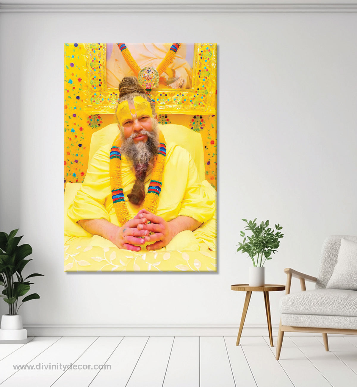 Shree Premanand Ji Religious Canvas Painting 9