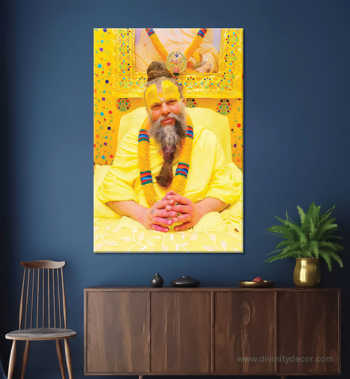 Shree Premanand Ji Religious Canvas Painting 9