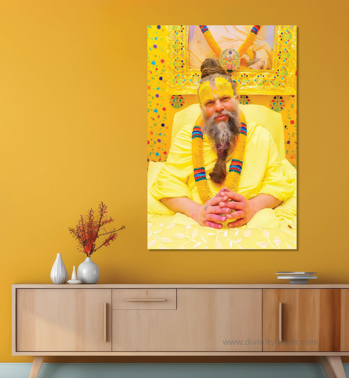 Shree Premanand Ji Religious Canvas Painting 9