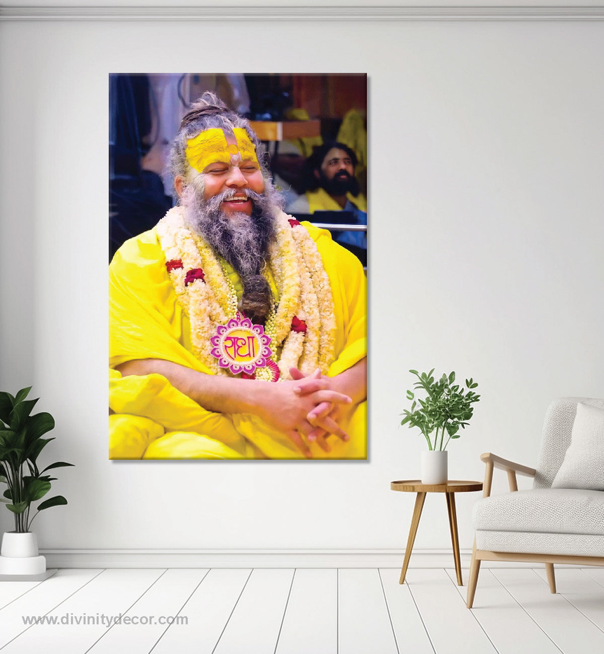 Premanand Maharaj Ji Divine Wall Artwork 10