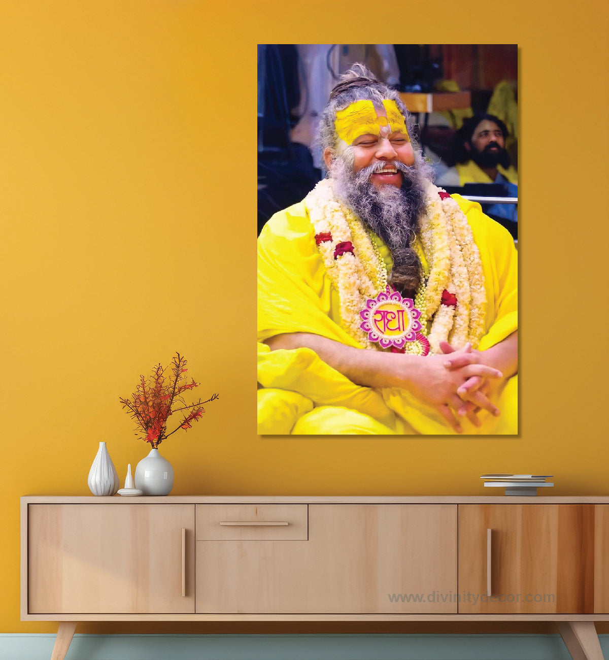 Premanand Maharaj Ji Divine Wall Artwork 10