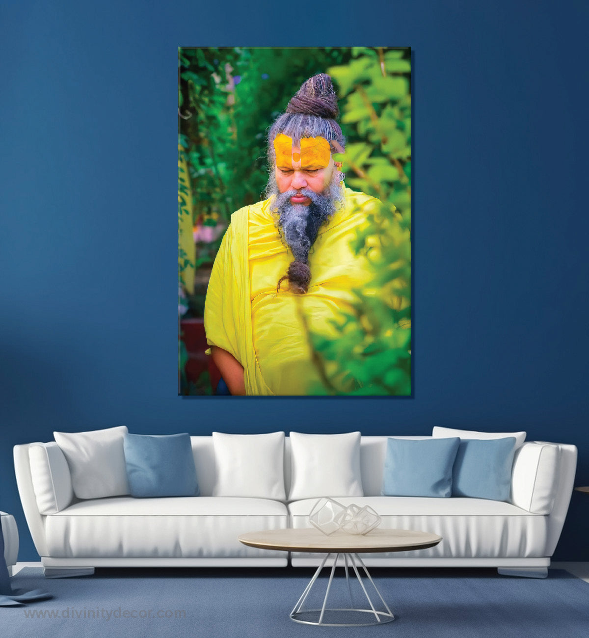 Shree Premanand Maharaj Ji Modern Spiritual Wall Decor 15